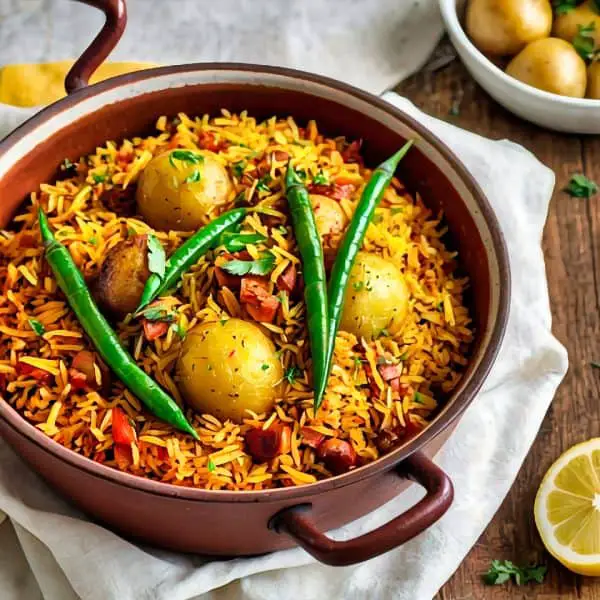 11. Persian Iranian Estamboli Polo Recipe