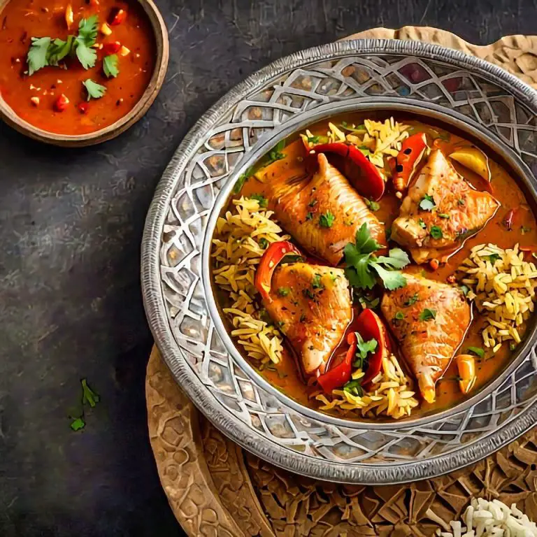 Moroccan Tagine with Fish, Rice Recipe