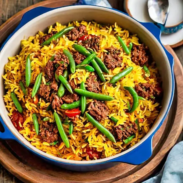 3. Persian Lubia Polo Recipe