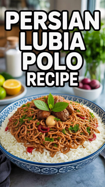 3. Persian Lubia Polo Recipe