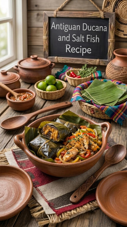 5. Antiguan Ducana and Salt Fish Recipe