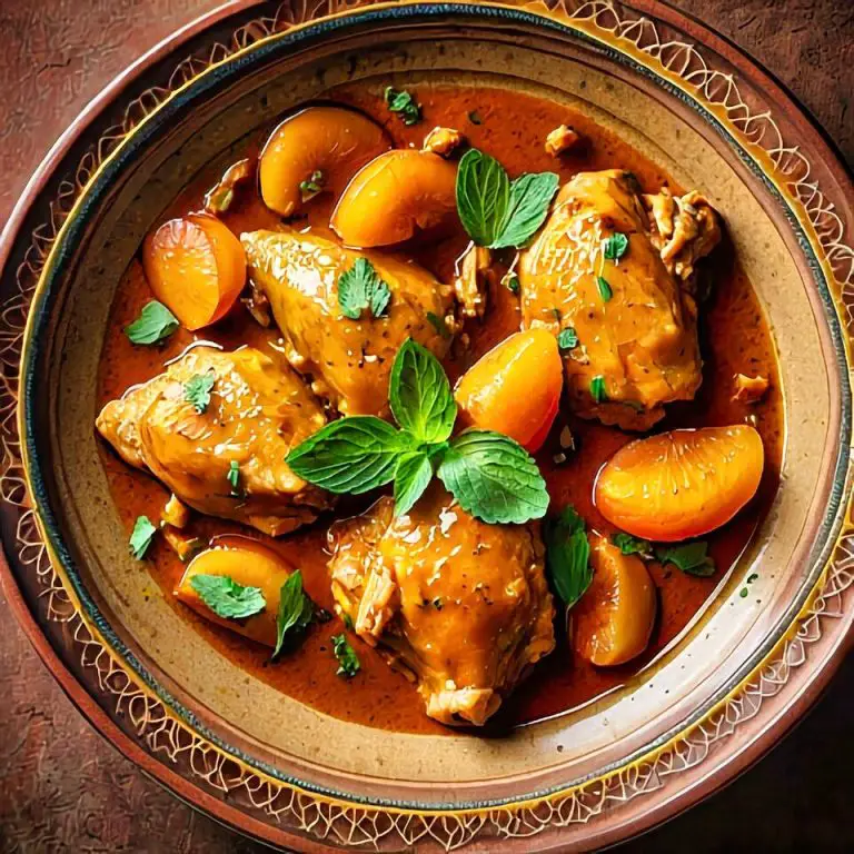 Moroccan Apricot Chicken Tagine Ginger & Mint Recipe