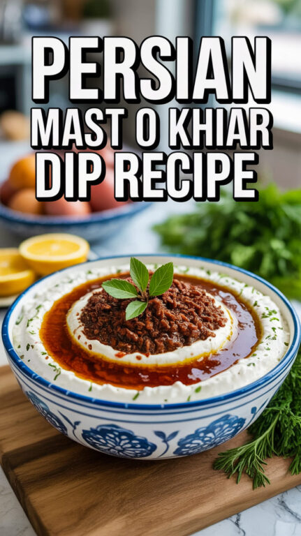 6. Persian Mast o Khiar Dip Recipe