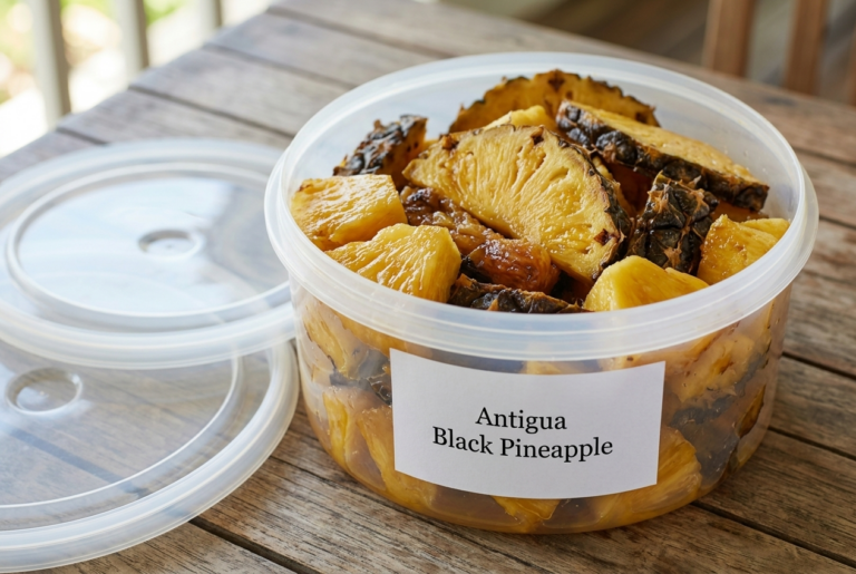 Antigua Black Pineapple Recipe - Storage