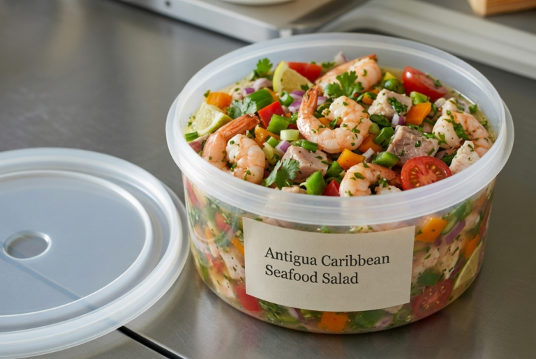 Antigua Caribbean Seafood Salad Recipe - Storage
