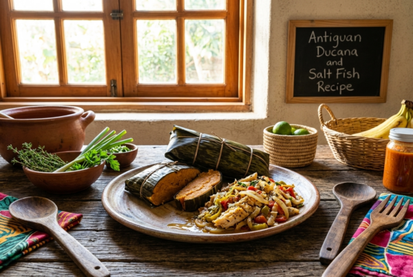 Antiguan Ducana and Salt Fish Recipe