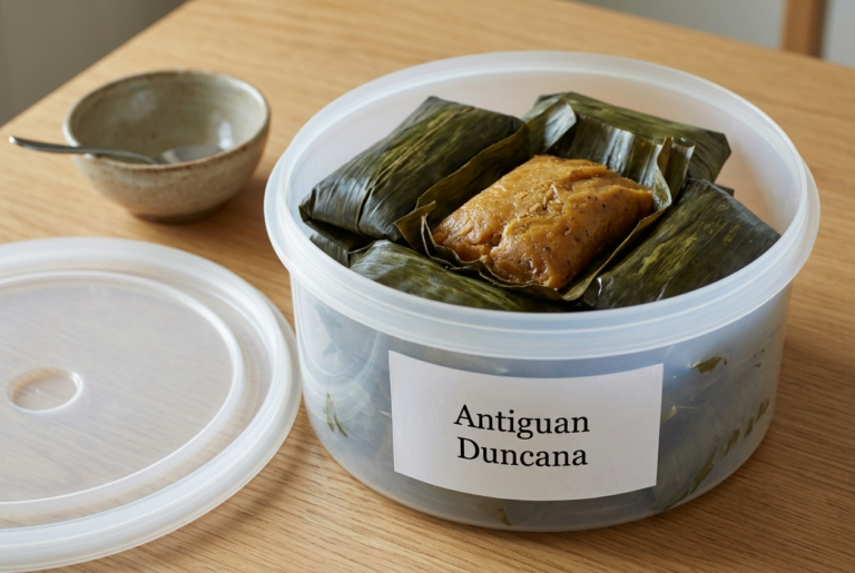 Antiguan Duncana Recipe - Storage