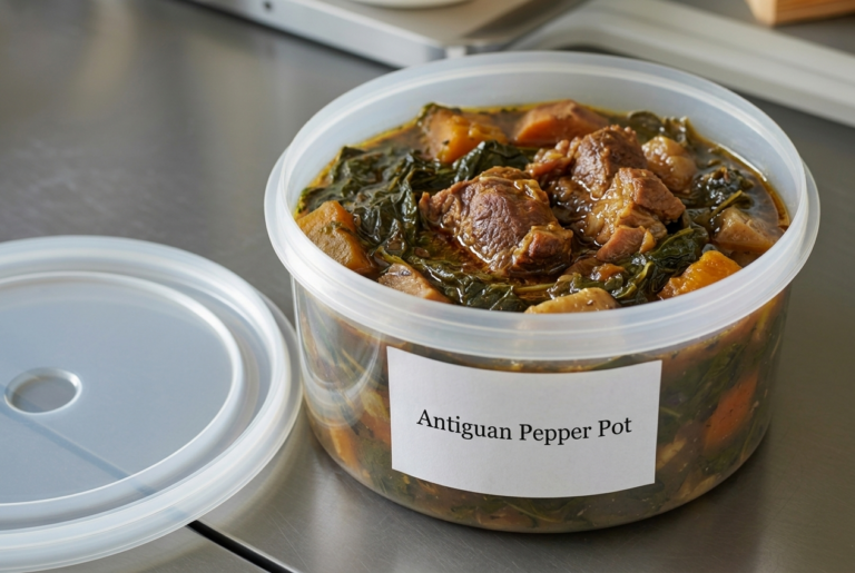 Antiguan Pepper Pot Recipe - Storage