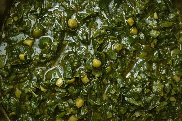 Angolan Kizaca Cassava Leaves Stew Recipe