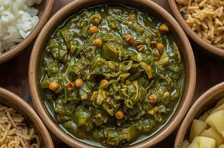 Angolan Kizaca Cassava Leaves Stew Recipe