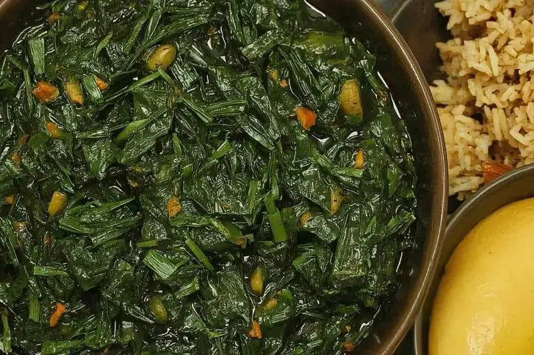 Angolan Kizaca Cassava Leaves Stew Recipe
