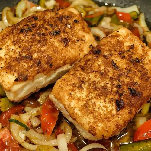 Angolan Makayabu Cod With Sautéed Vegetables Recipe