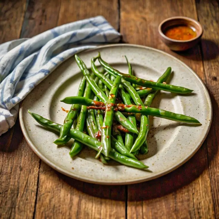 Flanken Roast over French String Beans