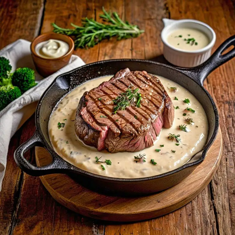 Filet Steak with Cream Sauce