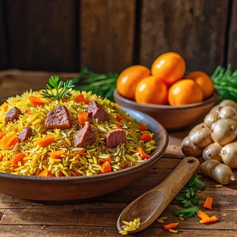 5. Rice Pilaf with Beef and Carrots