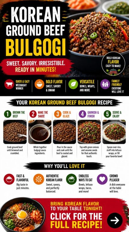 Korean Ground Beef (Ground Beef Bulgogi)