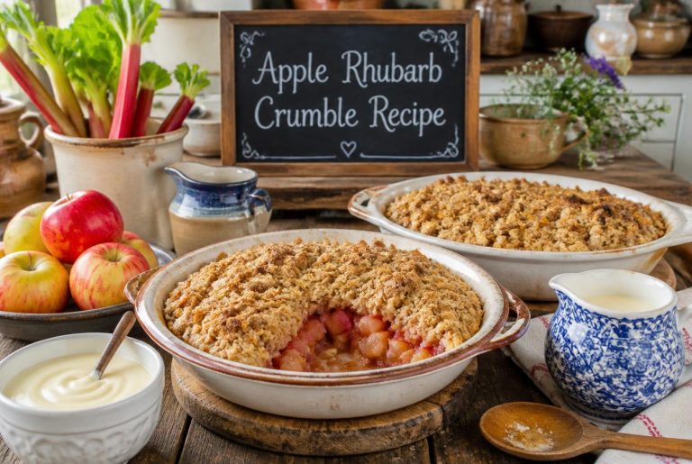 Apple Rhubarb Crumble Recipe