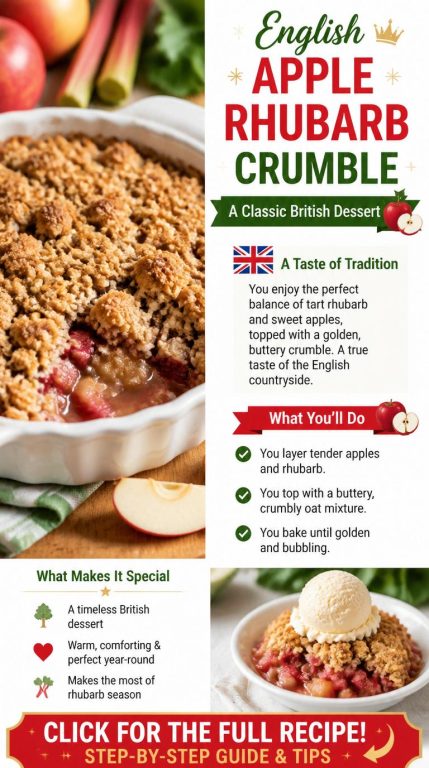 Apple Rhubarb Crumble Recipe