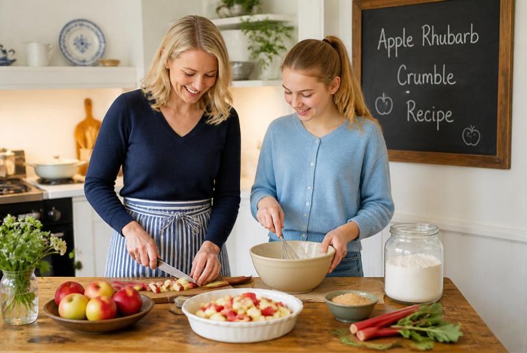 Apple Rhubarb Crumble Recipe Cooking TIps