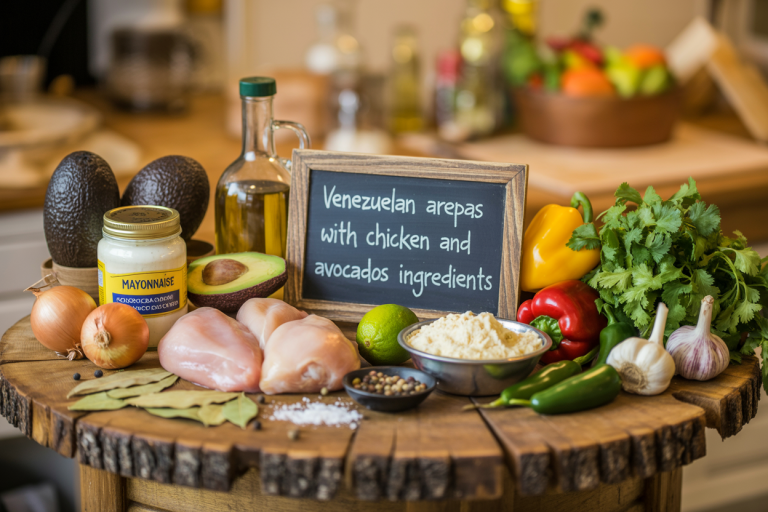 Arepas with Chicken and Avocados Ingredients