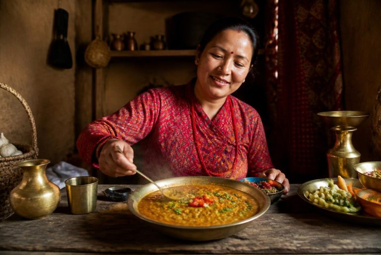 Authentic Nepal Red Lentil Dah Recipe Cooking Tips