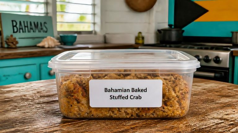 Bahamian Baked Stuffed Crab Storage TIps