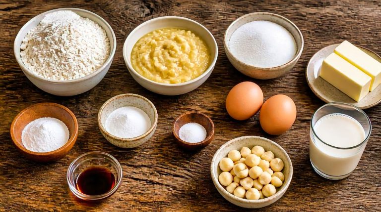 Bahamian Banana Bread Ingredients