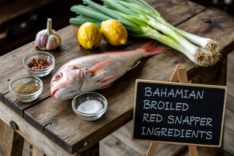 Bahamian Broiled Red Snapper Recipe Ingredients