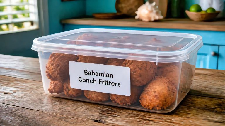 Bahamian Conch Fritters Storage