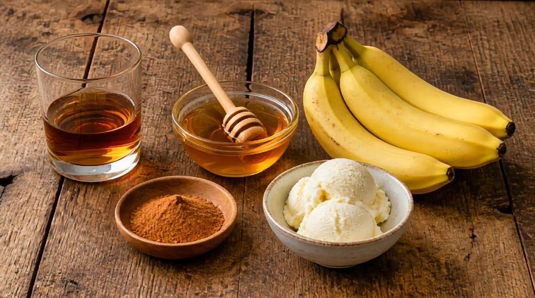 Bahamian Honey-Rum Grilled Bananas Ingredients