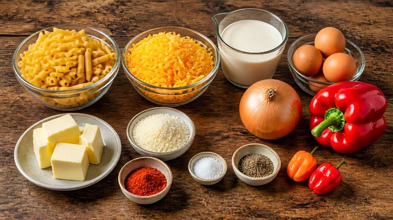 Bahamian Mac and Cheese Ingredients