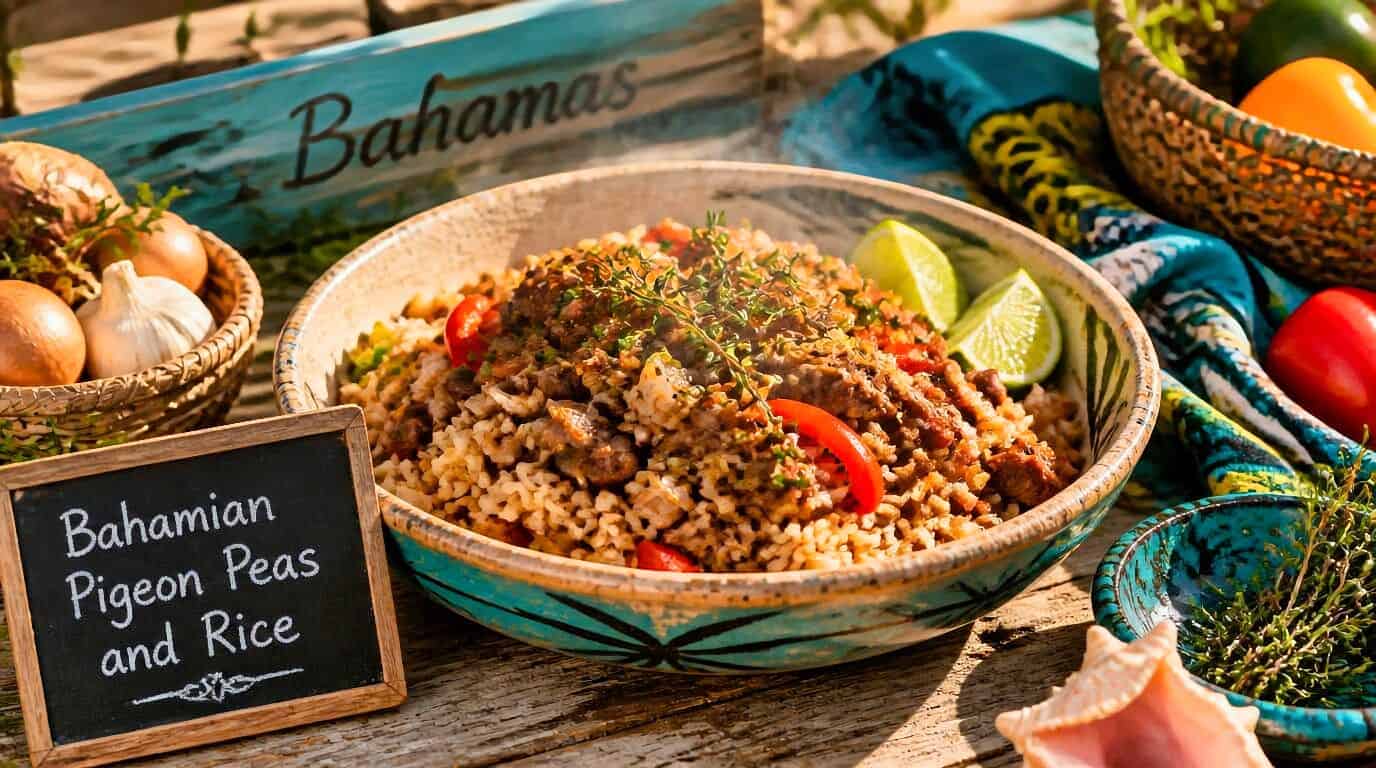 Bahamian Pigeon Peas and Rice