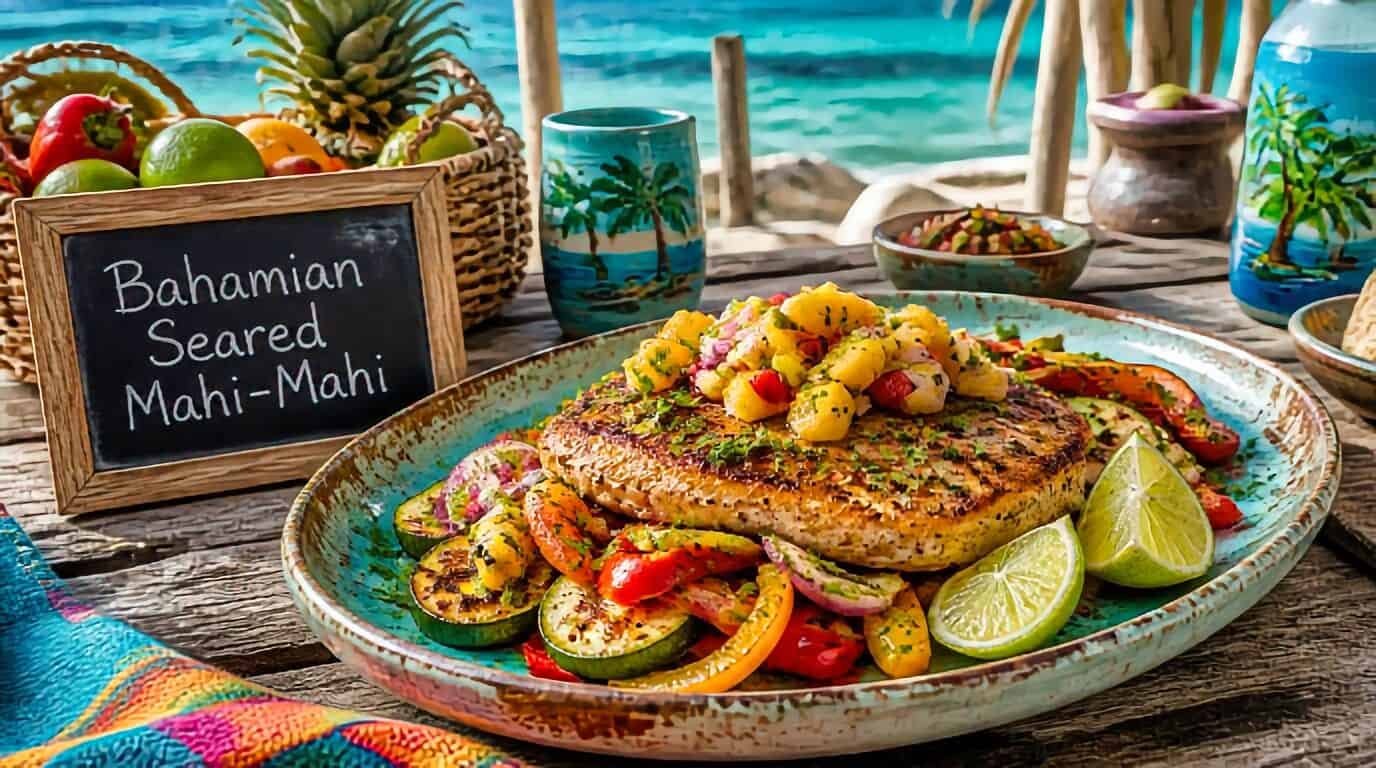 Bahamian Seared Mahi-Mahi