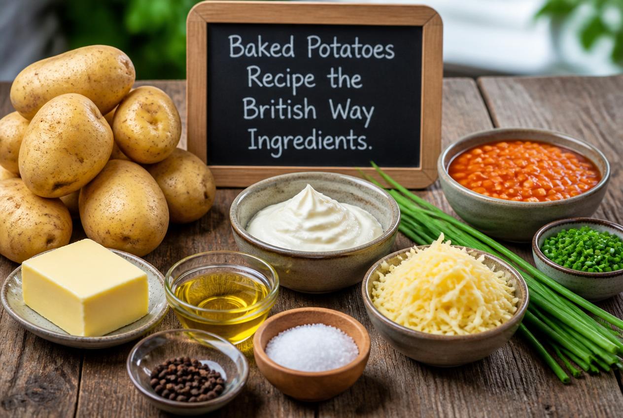 Baked Potatoes Recipe the British Way Recipe Ingredients