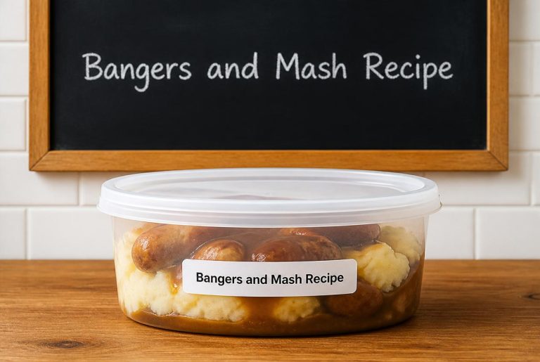 Bangers and Mash Recipe Storage Tips