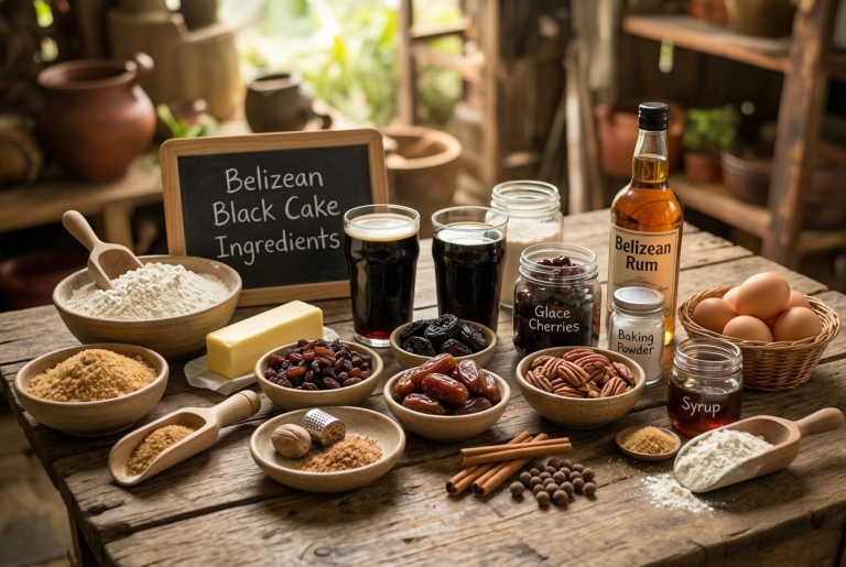 Belizean Black Cake Recipe Ingredients