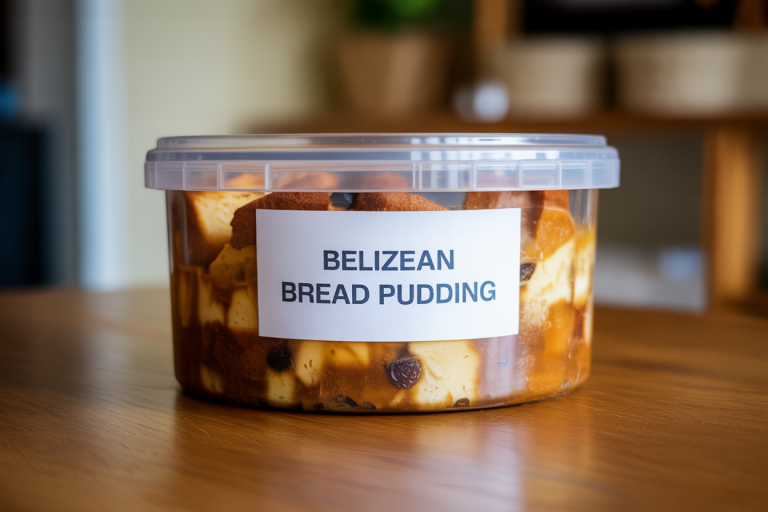 Belizean Bread Pudding Recipe Storage