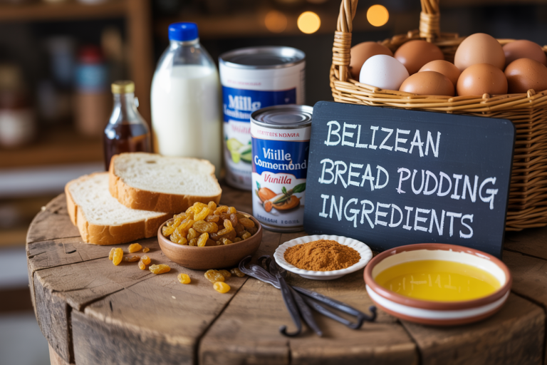 Belizean Bread Pudding Recipe Ingredients