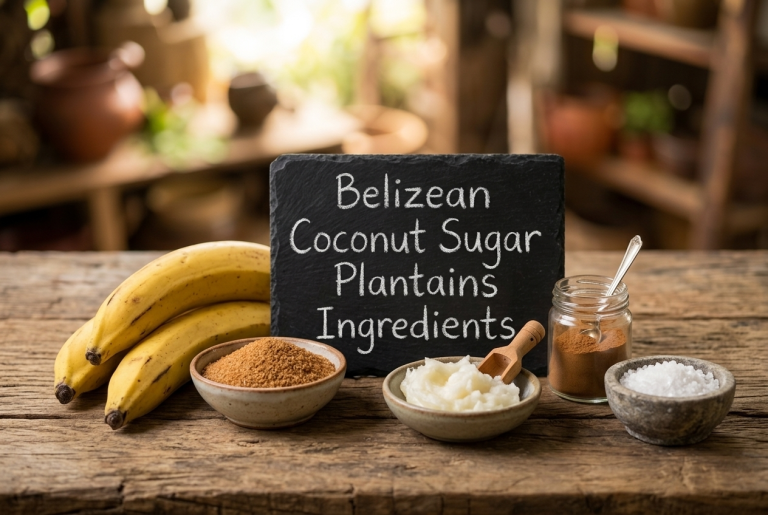 Belizean Coconut Sugar Plantains Recipe Ingredients