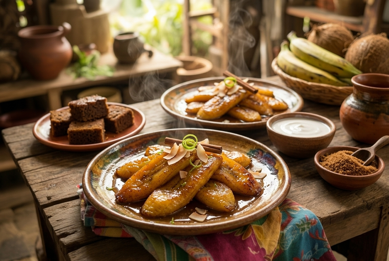 Belizean Coconut Sugar Plantains Recipe