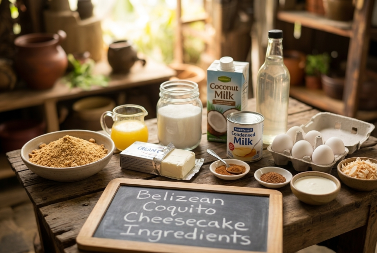 Belizean Coquito Cheesecake Recipe Ingredients