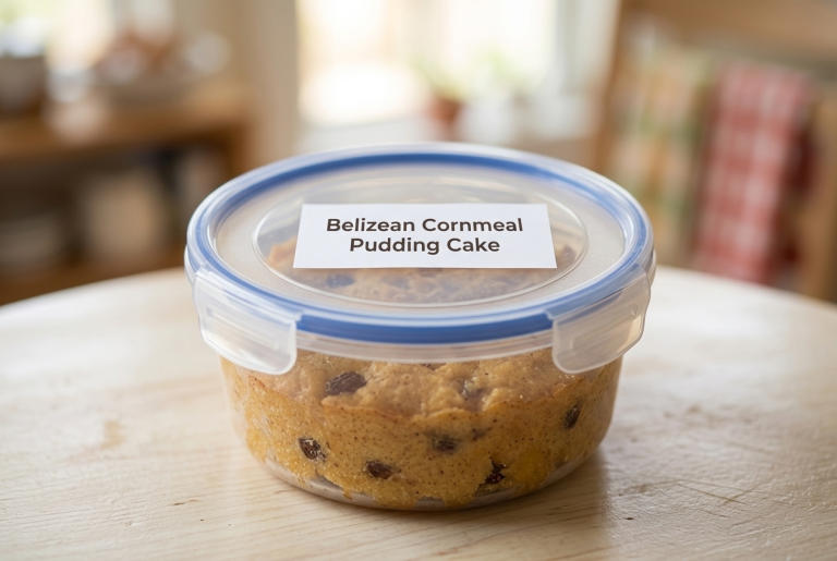 Belizean Cornmeal Pudding Cake Storage Tips