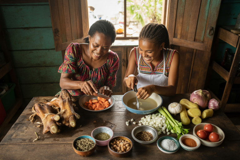 Belizean Cow Foot Soup Recipe Cooking Class