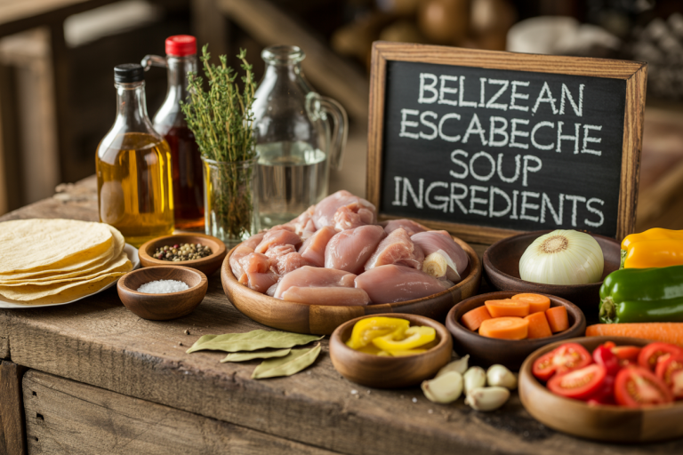 Belizean Escabeche Soup Recipe Ingredients