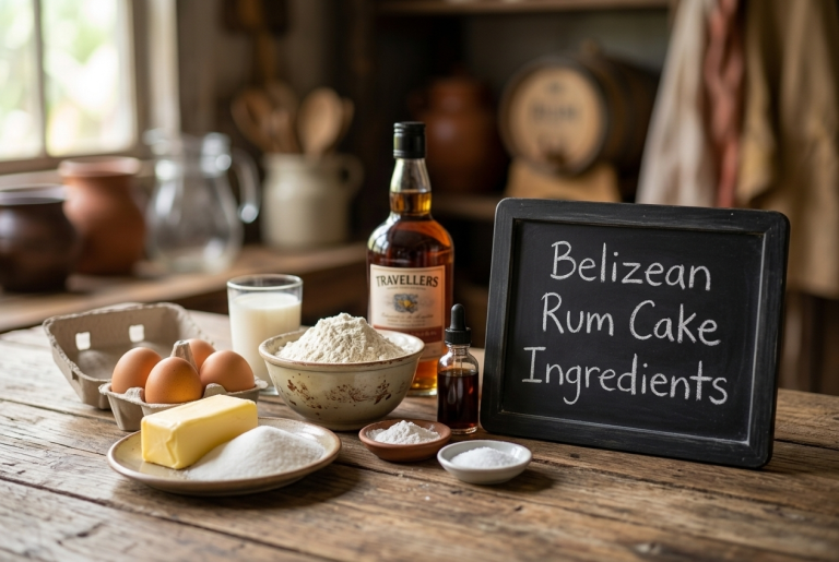 Belizean Rum Cake Recipe Ingredients