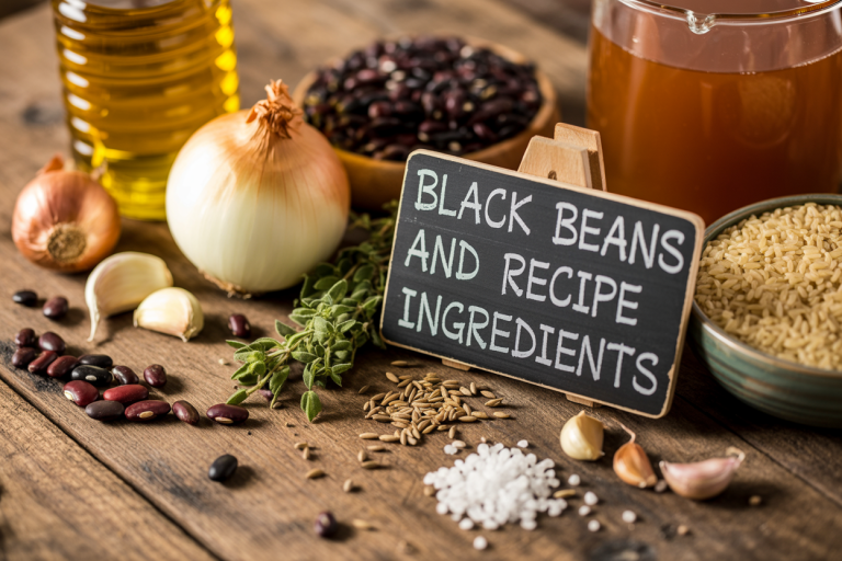 Black Beans and Rice Recipe Ingredients