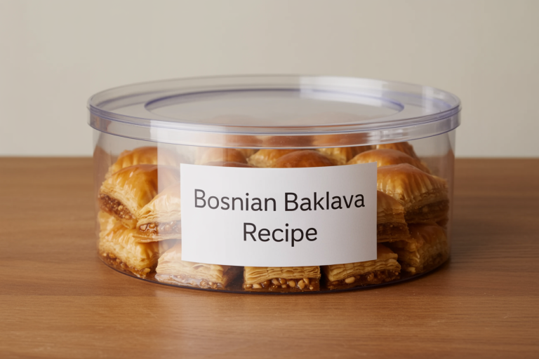 Bosnian Baklava Recipe Storage TIps