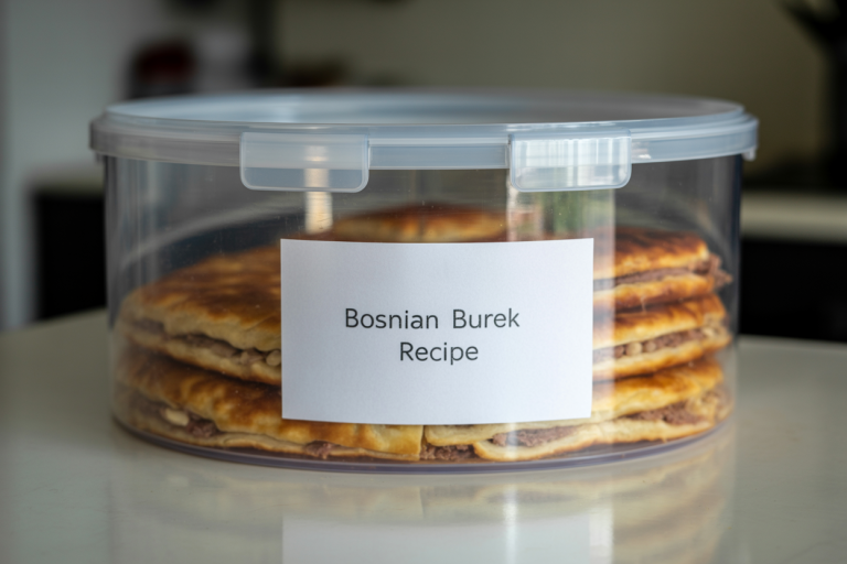 Bosnian Burek Recipe Storage TIps