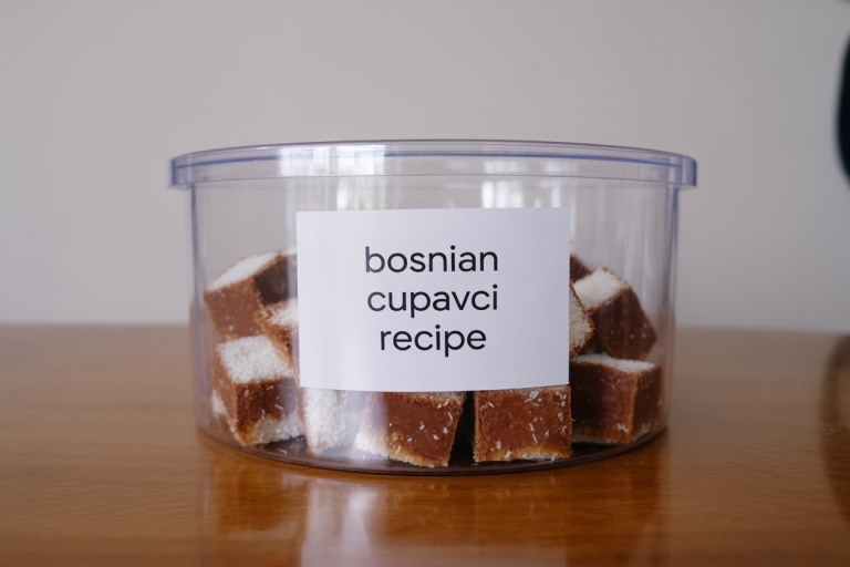 Bosnian Cupavci Recipe Storage TIps