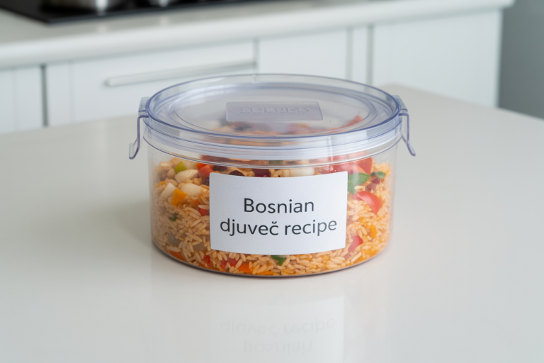 Bosnian Djuvec Recipe Storage Tips